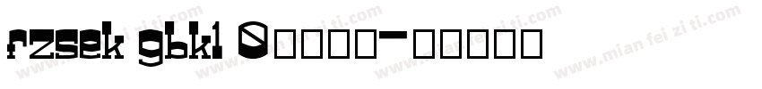 fzsek gbk1 0字体下载字体转换